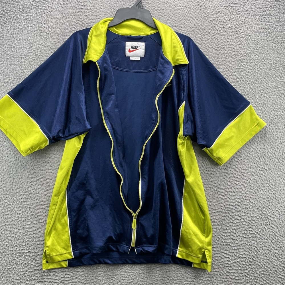 Vintage Nike Air Short‎ Sleeve Jacket Large Warm Up Performance Sportswear 90's - Picture 5 of 11